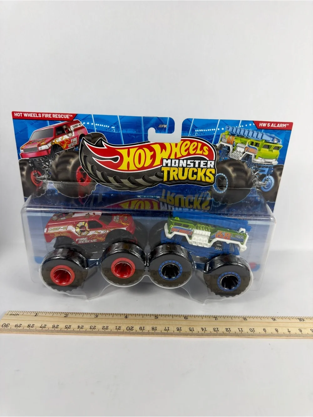 Hot Wheels Monster Trucks Demolition Doubles Fire Rescue & HW 5 Alarm